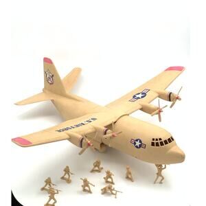 TimMee Plastic Military Airplane and Army Men Playset